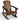 Adirondack Rocking Chair, Outdoor Adirondack Rocker with Slatted seat, Smooth Rocking Feet, 50 kg Weight Capacity