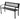 Garden Bench, Metal Park Bench, Metal Bench for Terrace & Balcony, 116 x 50 x 75cm, Black - PatiojoyAU