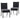 2-Piece Outdoor Dining Chair Set, Patio Chairs with Soft Cushions