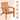 Wood Adirondack Chair, Patio Lounge Chair with Ergonomic Backrest and Armrest - PatiojoyAU