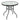 Patio Table, Round Metal Coffee/Tea Table with Tempered Glass Top and Umbrella Hole - PatiojoyAU